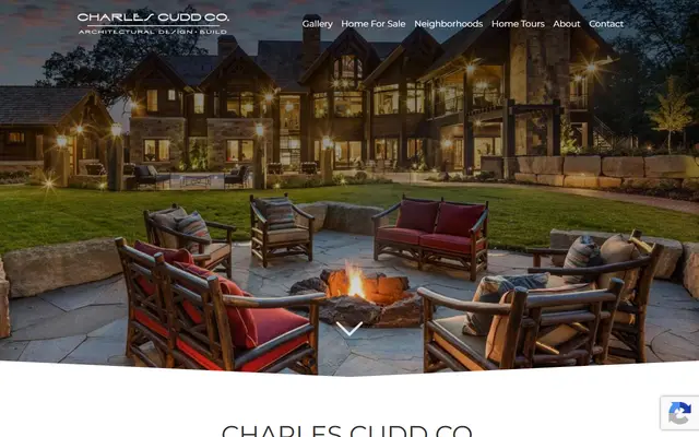 Screenshot of the charlescudd.com homepage