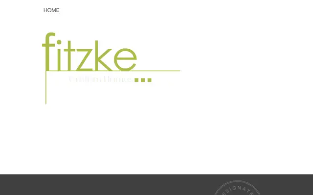 Screenshot of the fitzkecustomhomes.com homepage