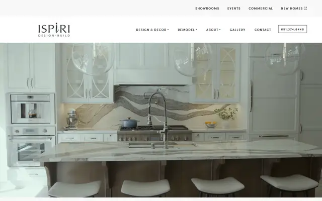 Screenshot of the ispiri.com homepage