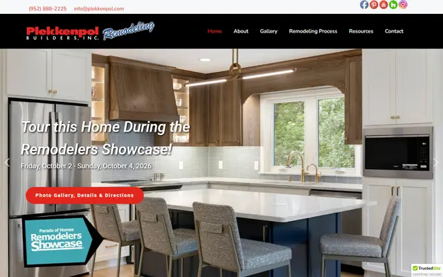 Screenshot of the plekkenpol.com homepage