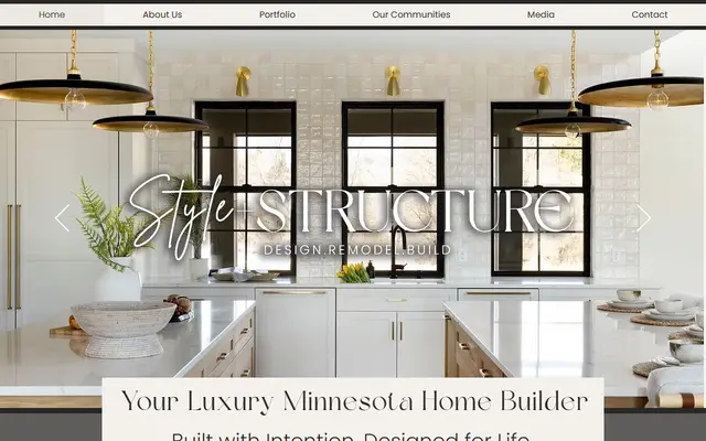 Screenshot of the style-structure.com homepage