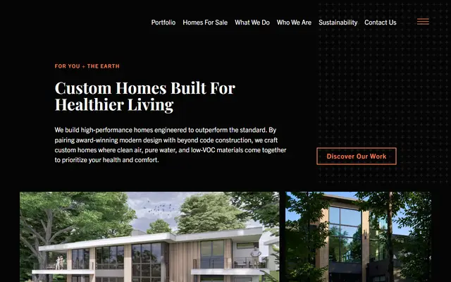 Screenshot of the sustainable9.com homepage