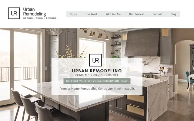 Screenshot of the urbanremodeling.build homepage